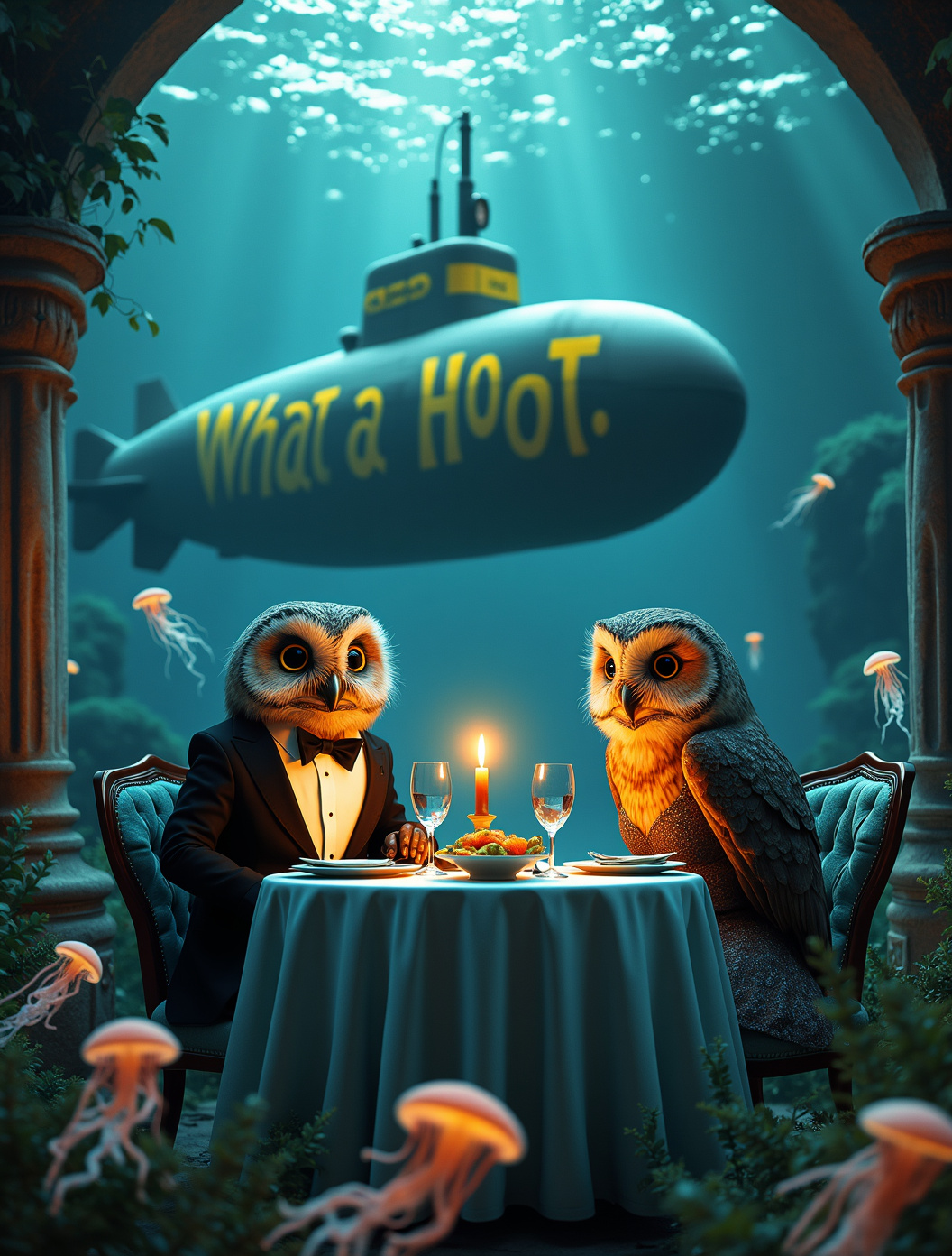 Underwater Owls Dinner